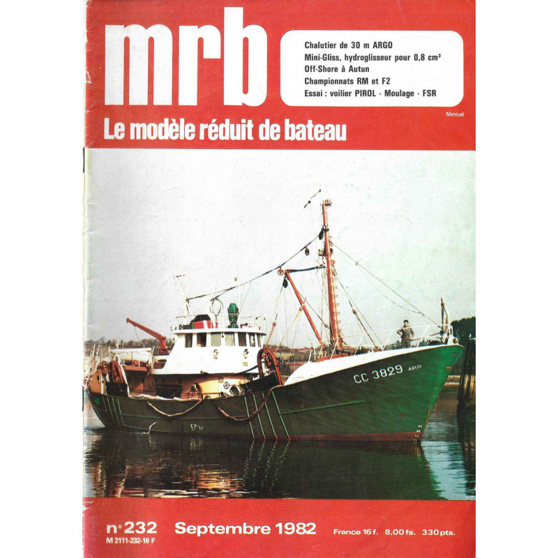 Couverture Modèle Réduit Bateau 232