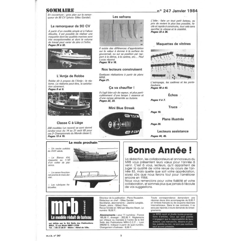 Sommaire Modèle Réduit Bateau 247