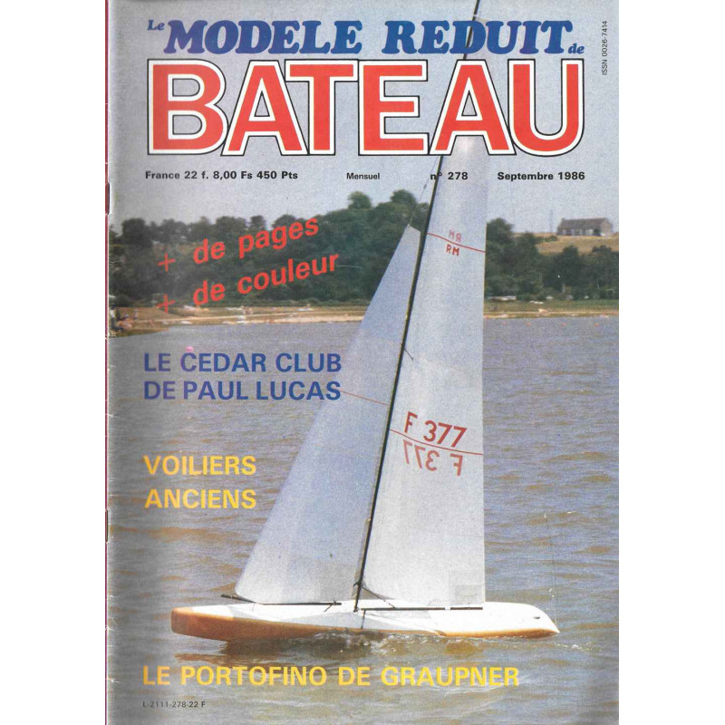 Couverture Modèle Réduit Bateau 278