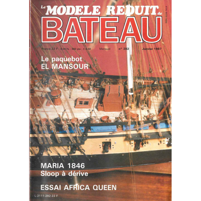 Couverture Modèle Réduit Bateau 282