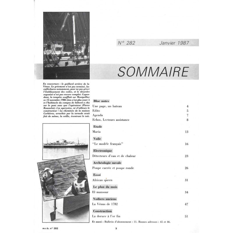Sommaire Modèle Réduit Bateau 282