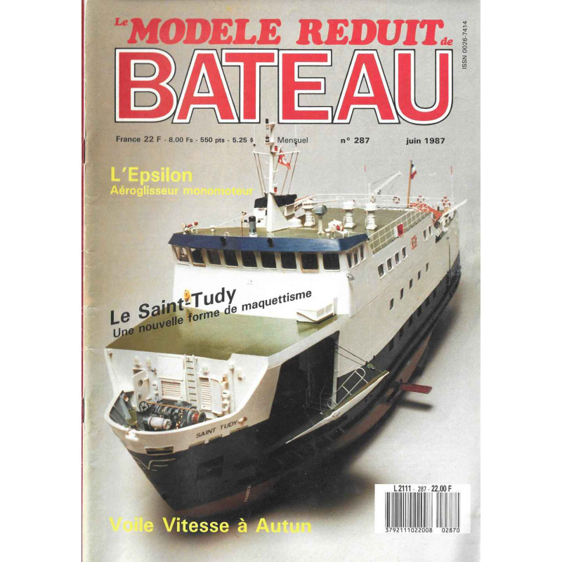 Couverture Modèle Réduit Bateau 287
