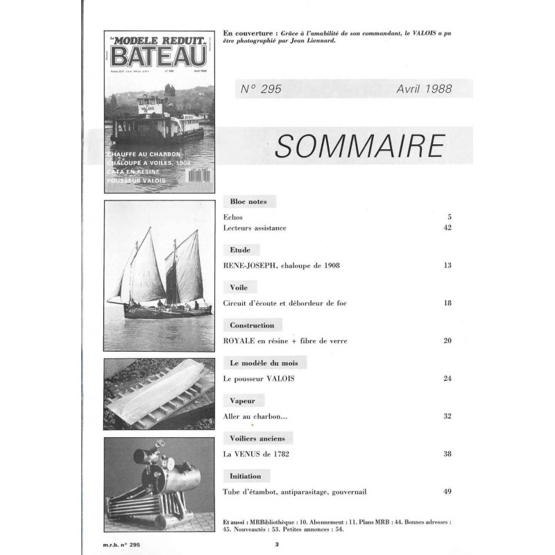 Sommaire Modèle Réduit Bateau 295