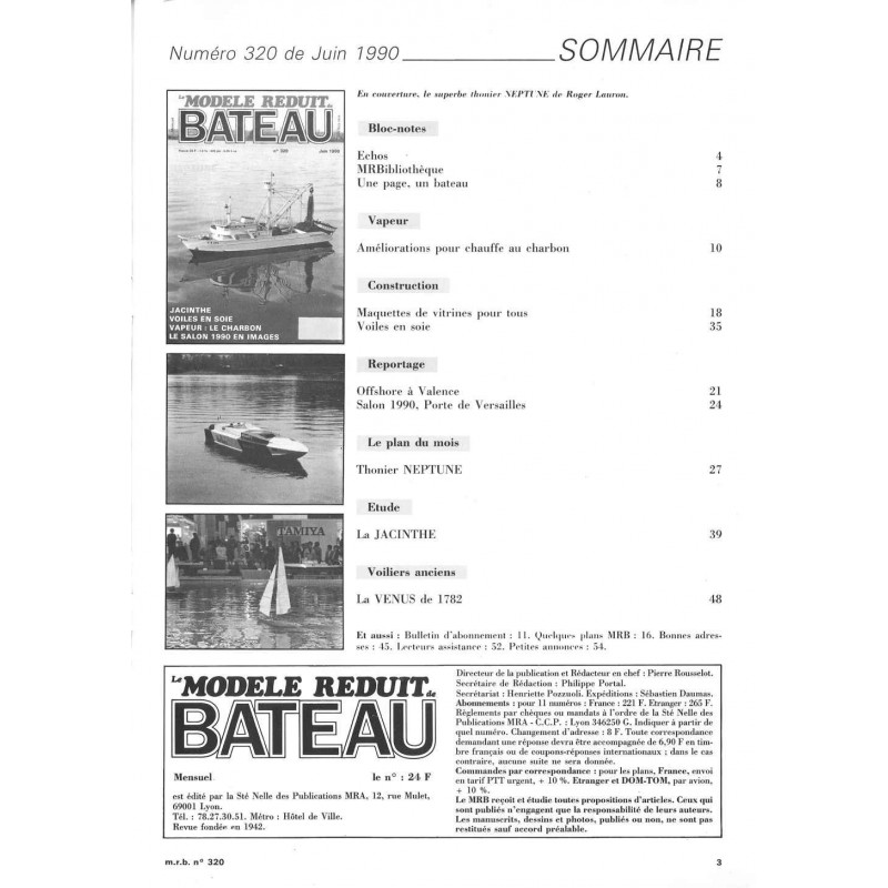 Sommaire Modèle Réduit Bateau 320