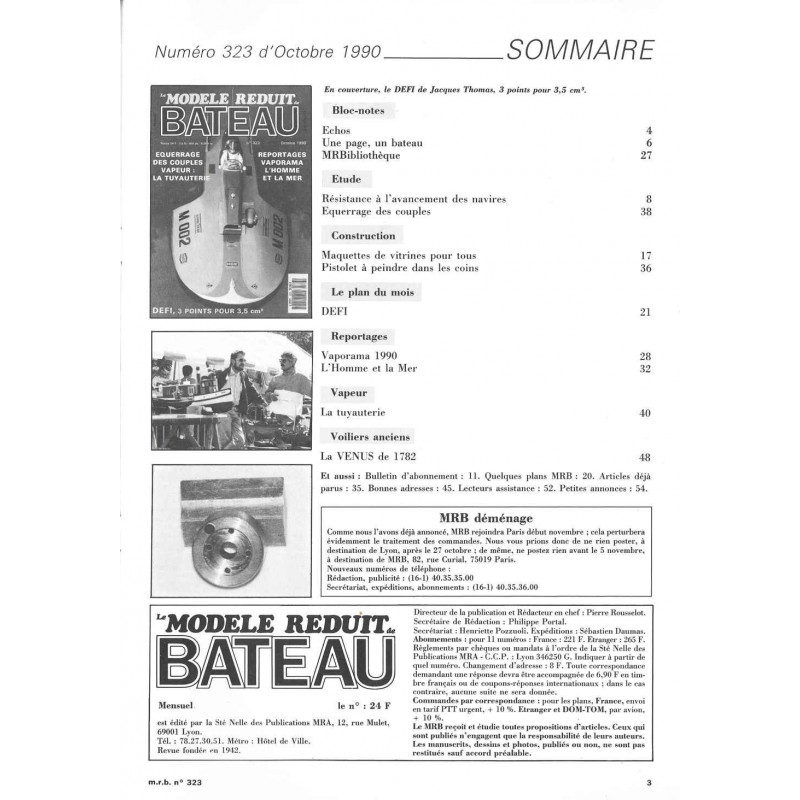 Sommaire Modèle Réduit Bateau 323