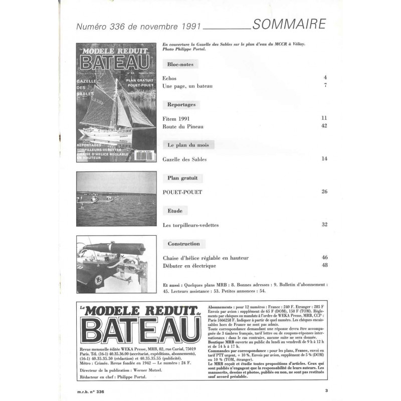 Sommaire Modèle Réduit Bateau 336