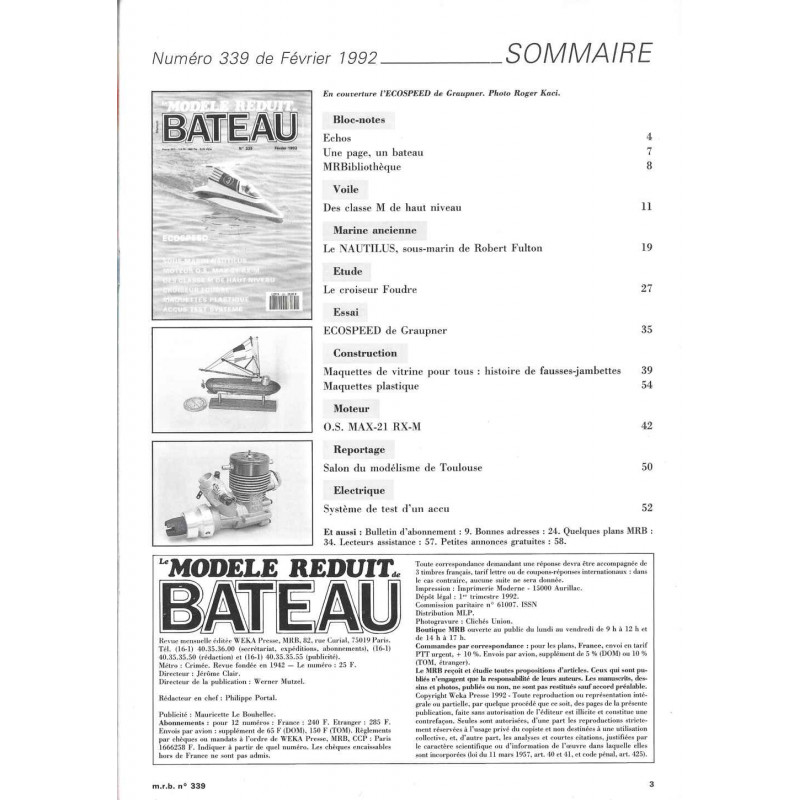 Sommaire Modèle Réduit Bateau 339