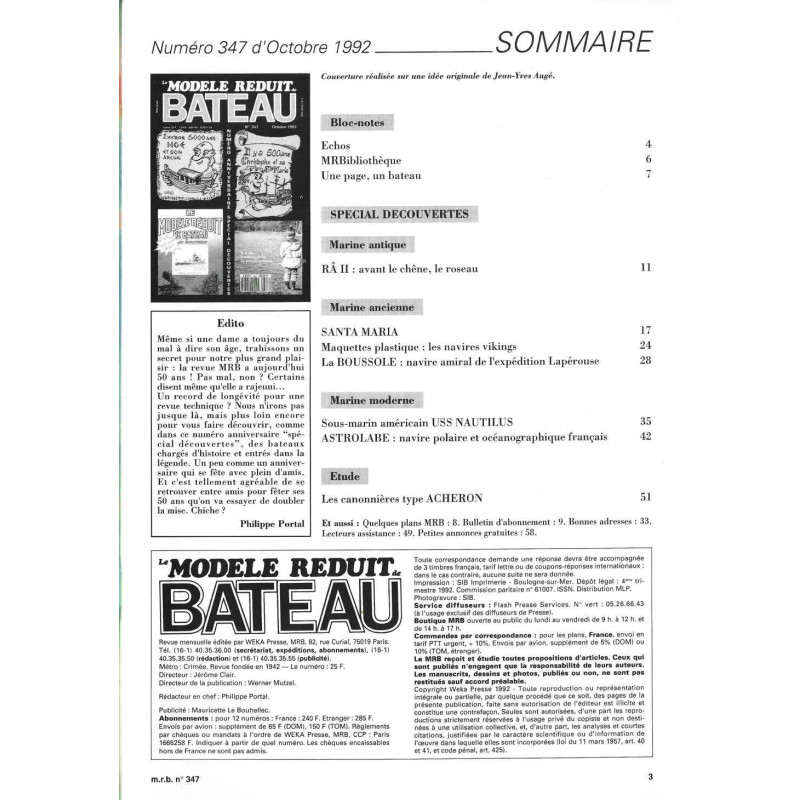Sommaire Modèle Réduit Bateau 347