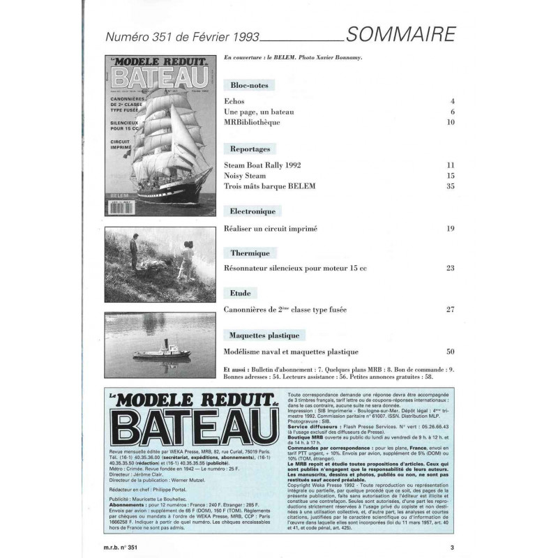 Sommaire Modèle Réduit Bateau 351