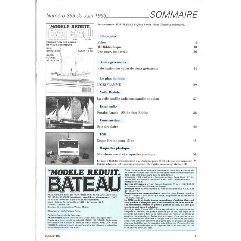 Sommaire Modèle Réduit Bateau 355
