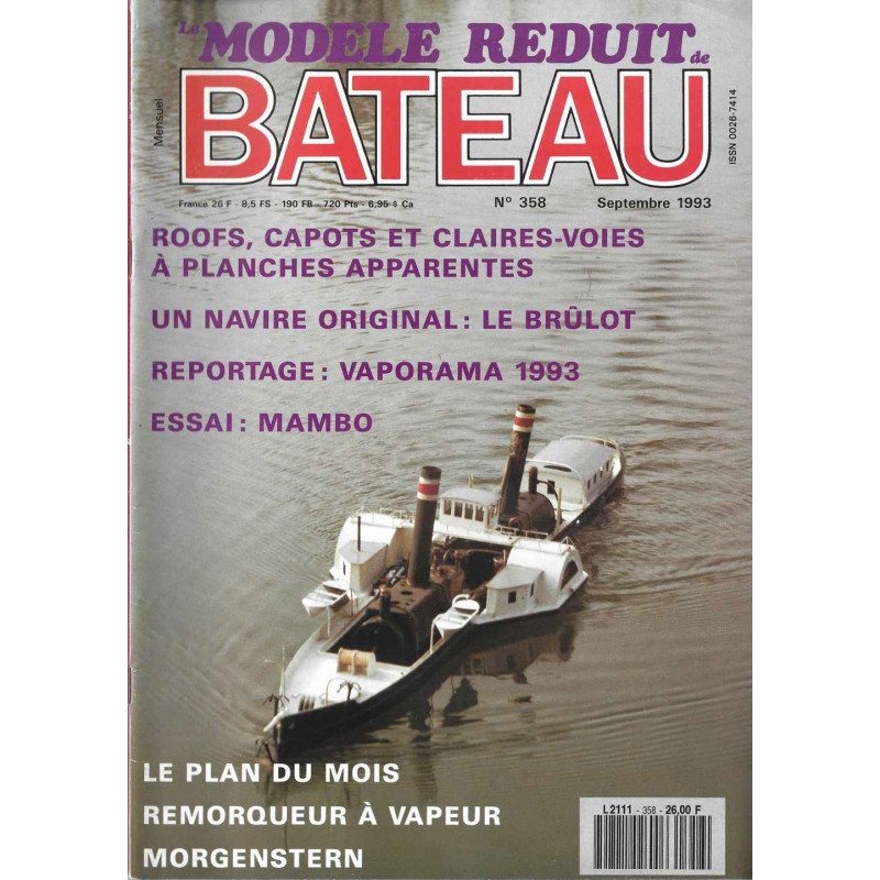 Couverture Modèle Réduit Bateau 358