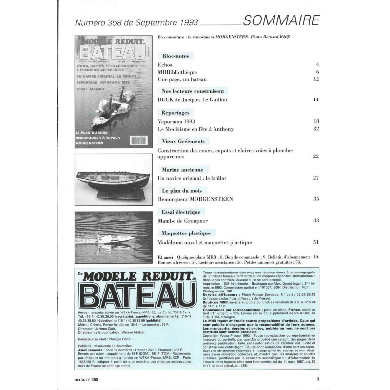 Sommaire Modèle Réduit Bateau 358