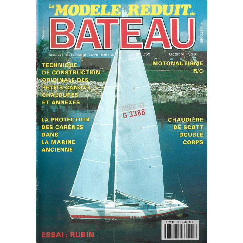 Couverture Modèle Réduit Bateau 359