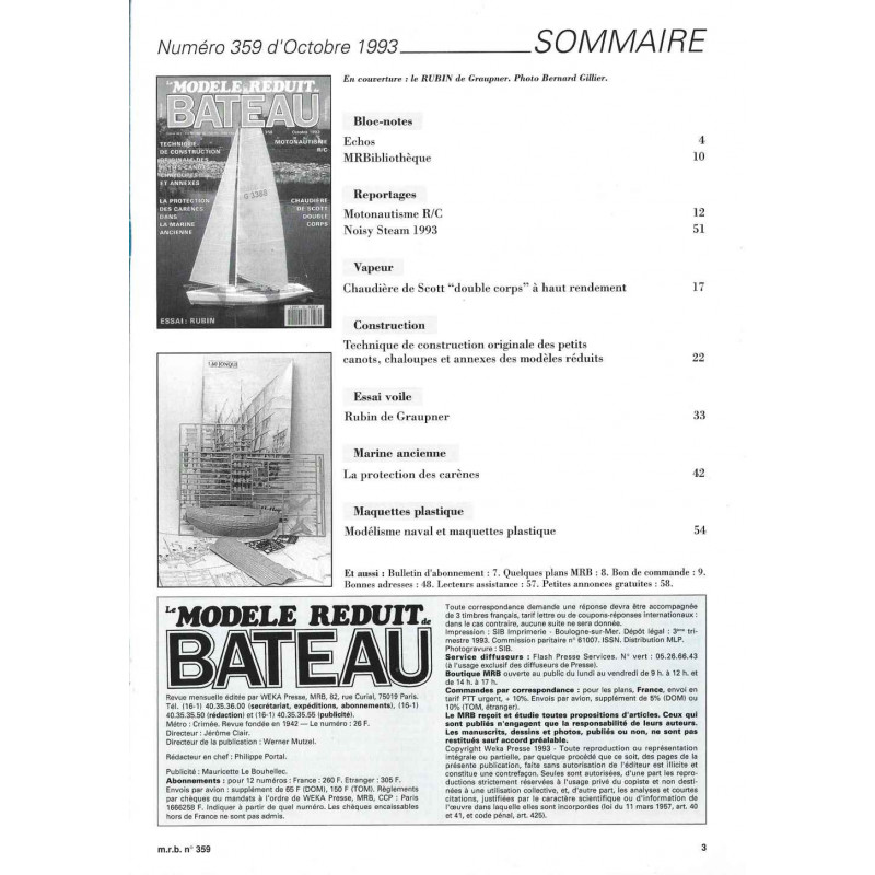 Sommaire Modèle Réduit Bateau 359