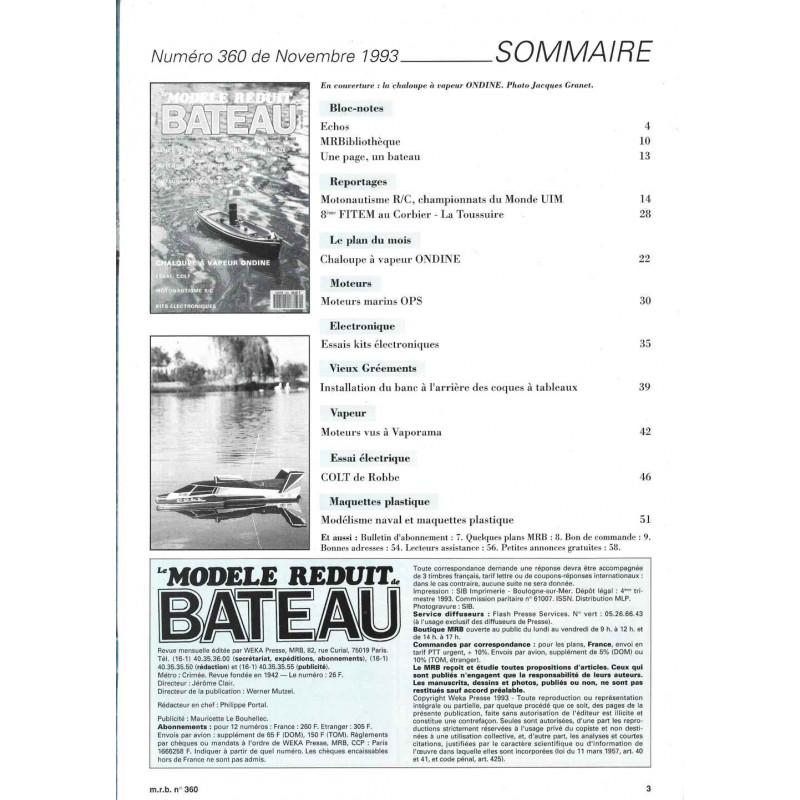 Sommaire Modèle Réduit Bateau 360