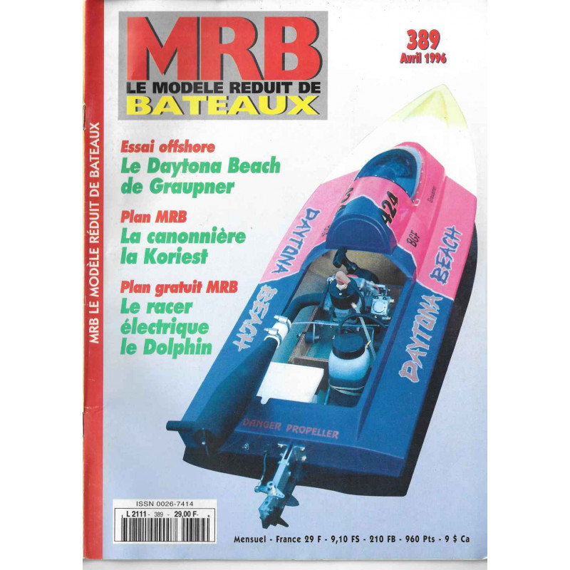 Couverture Modèle Réduit Bateau 389