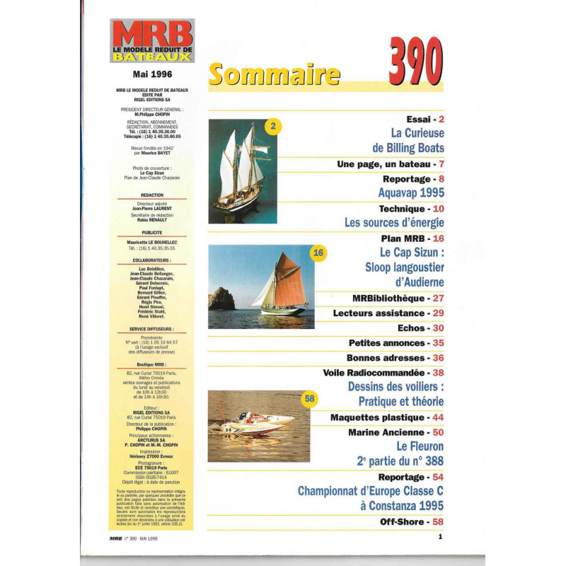 Sommaire Modèle Réduit Bateau 390