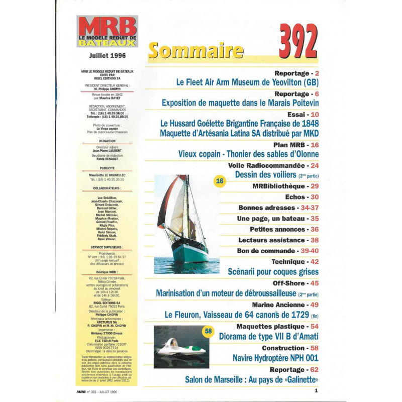 Sommaire Modèle Réduit Bateau 392