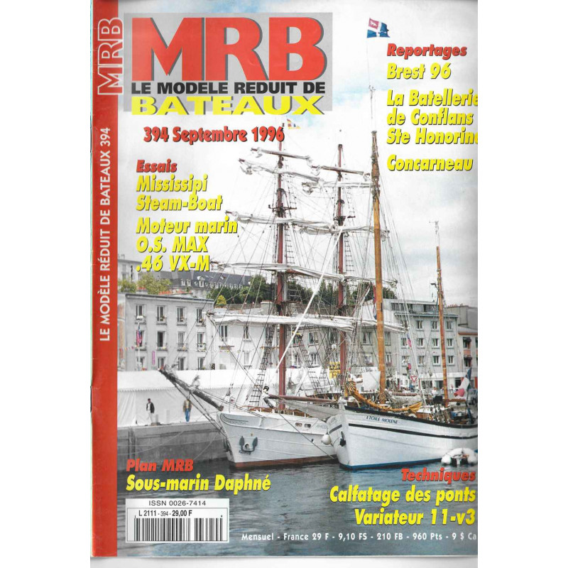 Couverture Modèle Réduit Bateau 394