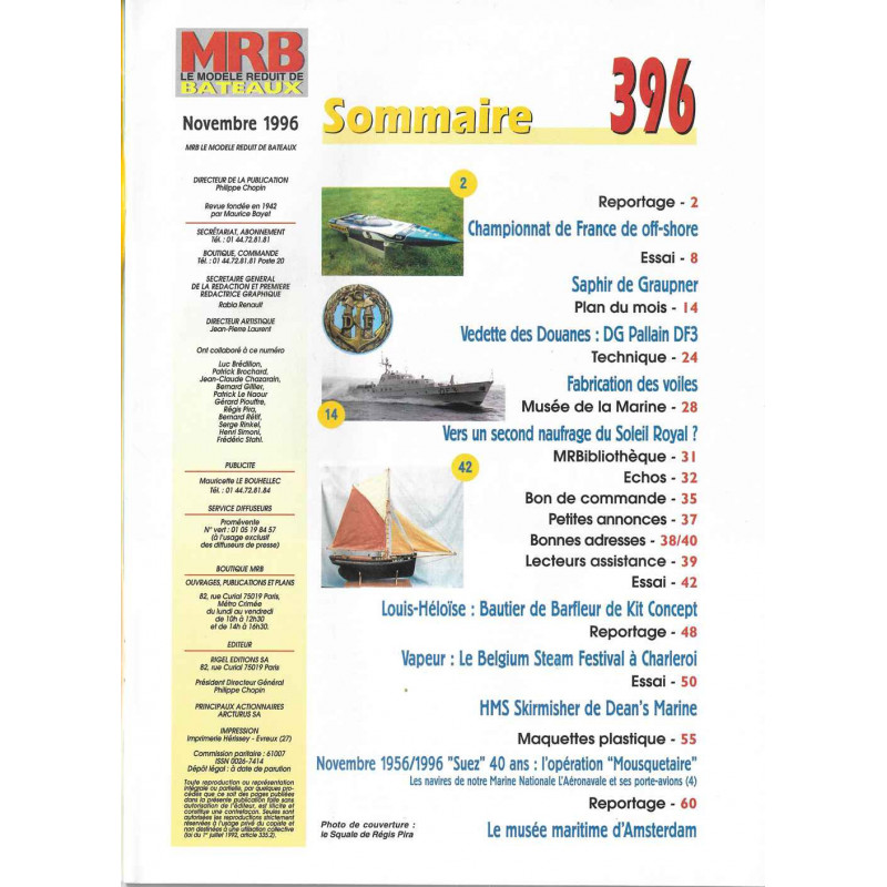 Sommaire Modèle Réduit Bateau 396