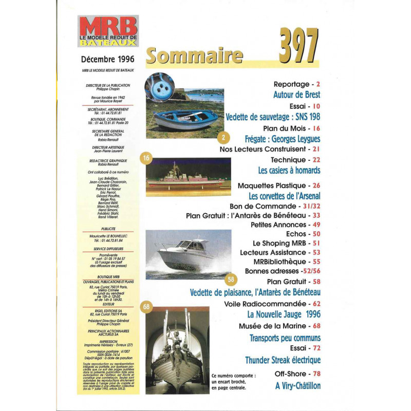Sommaire Modèle Réduit Bateau 397