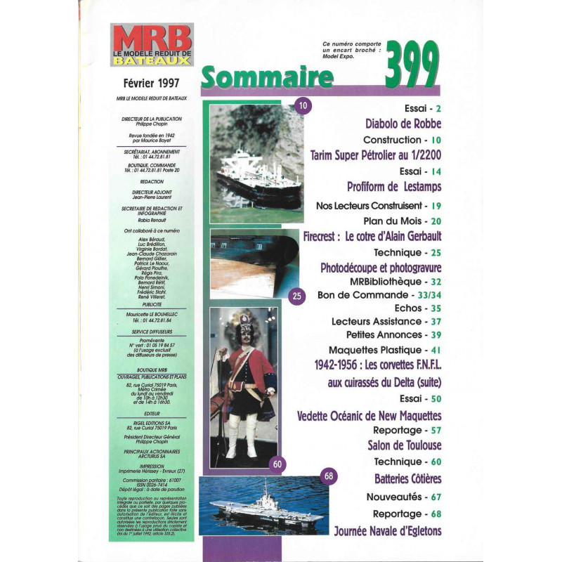 Sommaire Modèle Réduit Bateau 399