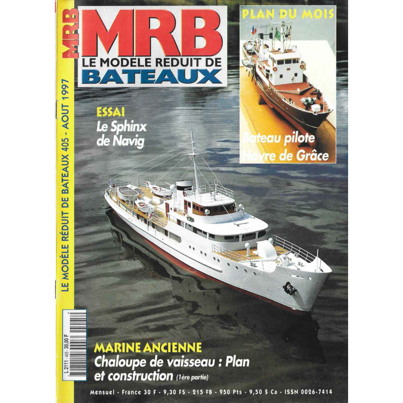 Couverture Modèle Réduit Bateau 405