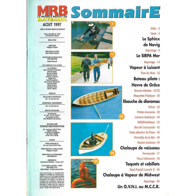 Sommaire Modèle Réduit Bateau 405