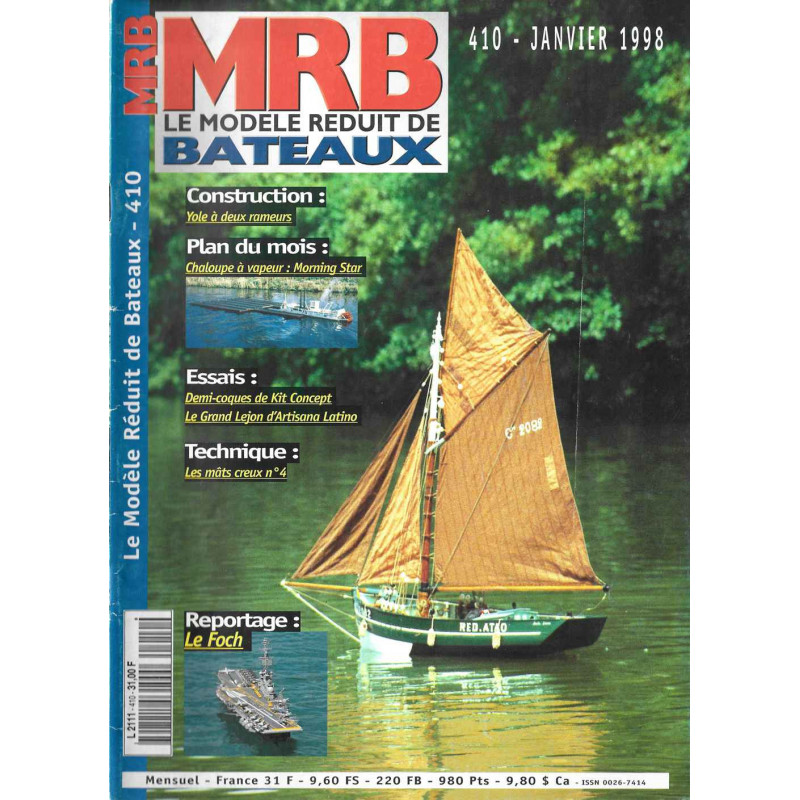 Couverture Modèle Réduit Bateau 410