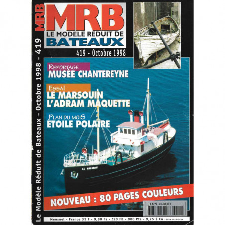 Couverture Modèle Réduit Bateau 419