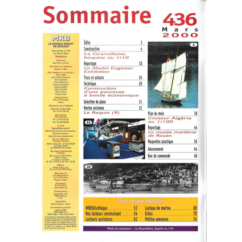 Sommaire Modèle Réduit Bateau 436