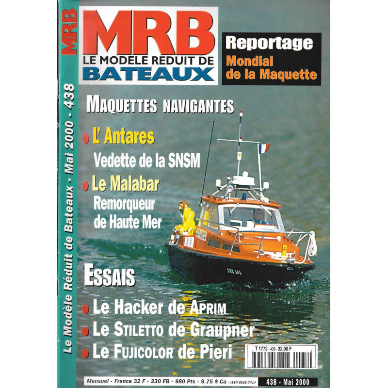 Couverture Modèle Réduit Bateau 438