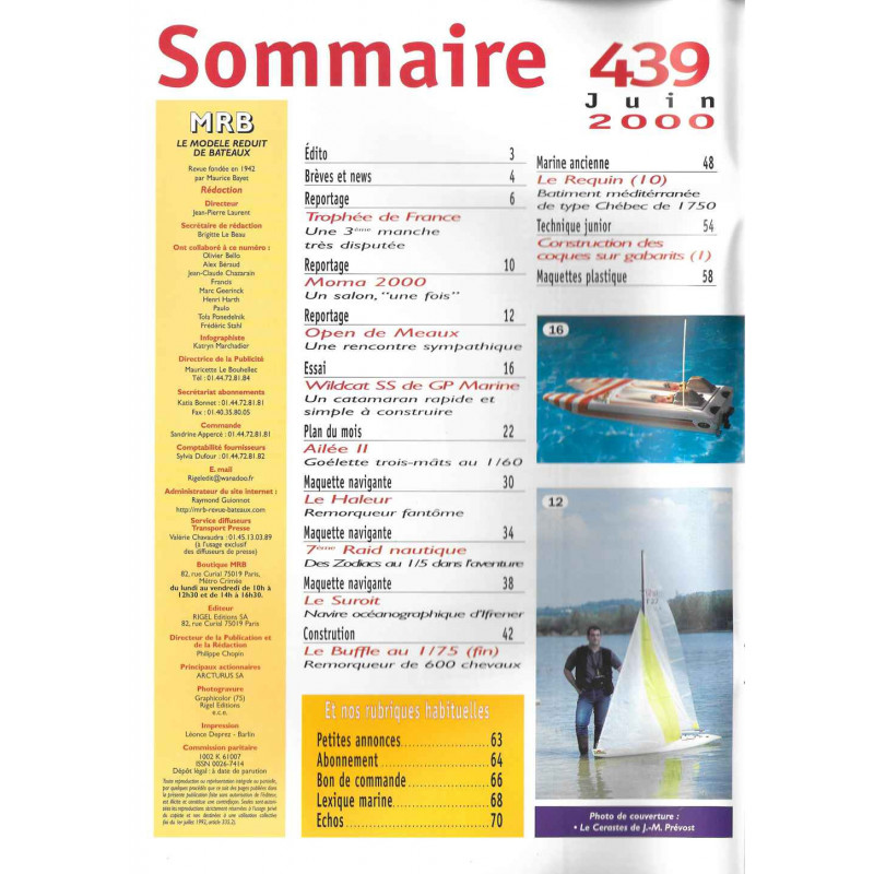 Sommaire Modèle Réduit Bateau 439