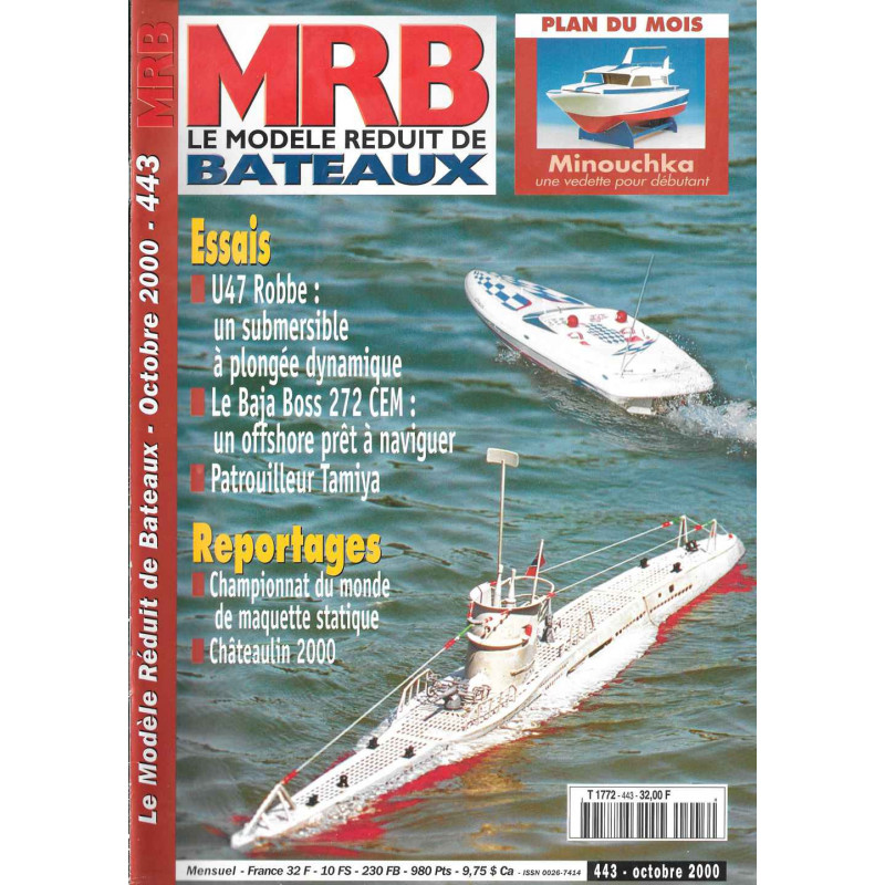 Couverture Modèle Réduit Bateau 443
