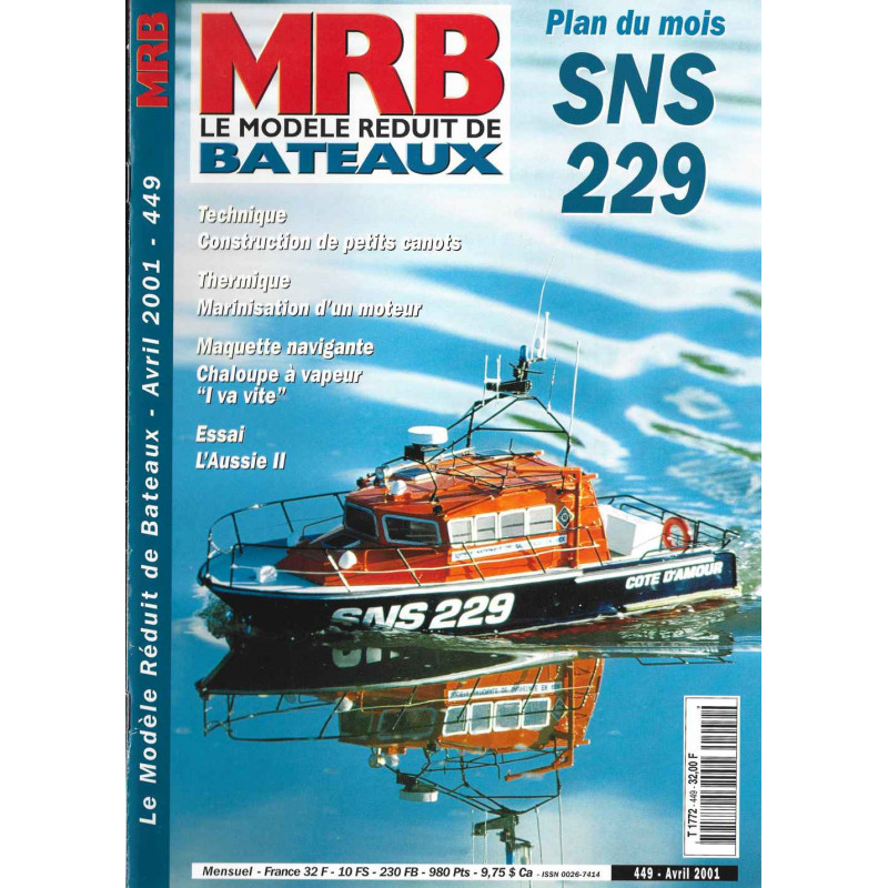Couverture Modèle Réduit Bateau 449