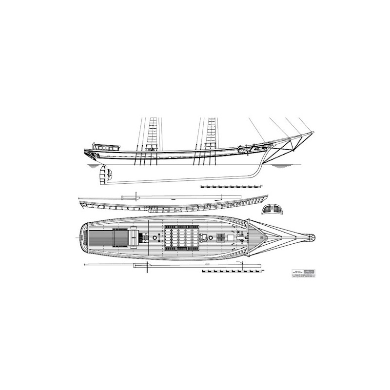 Inset map: the schooner Faro de cullera