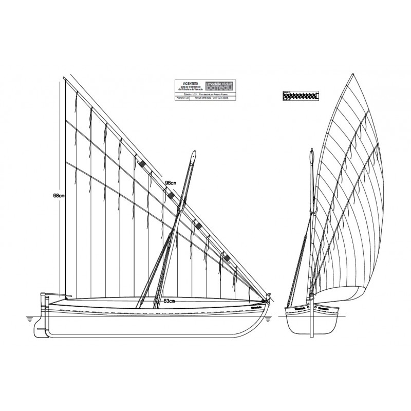 Vicenteta, bateau traditionnel de l'Albufera de Valencia