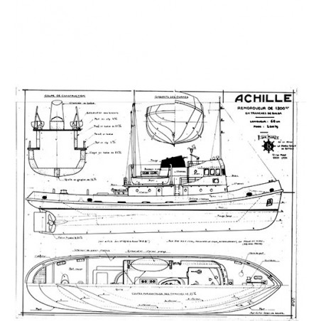 Plan du bateau Achille