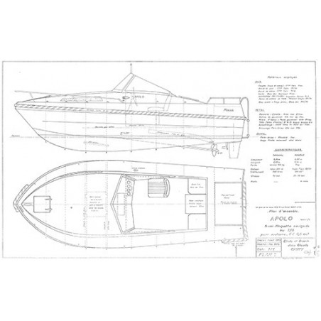 Plan du bateau Apolo