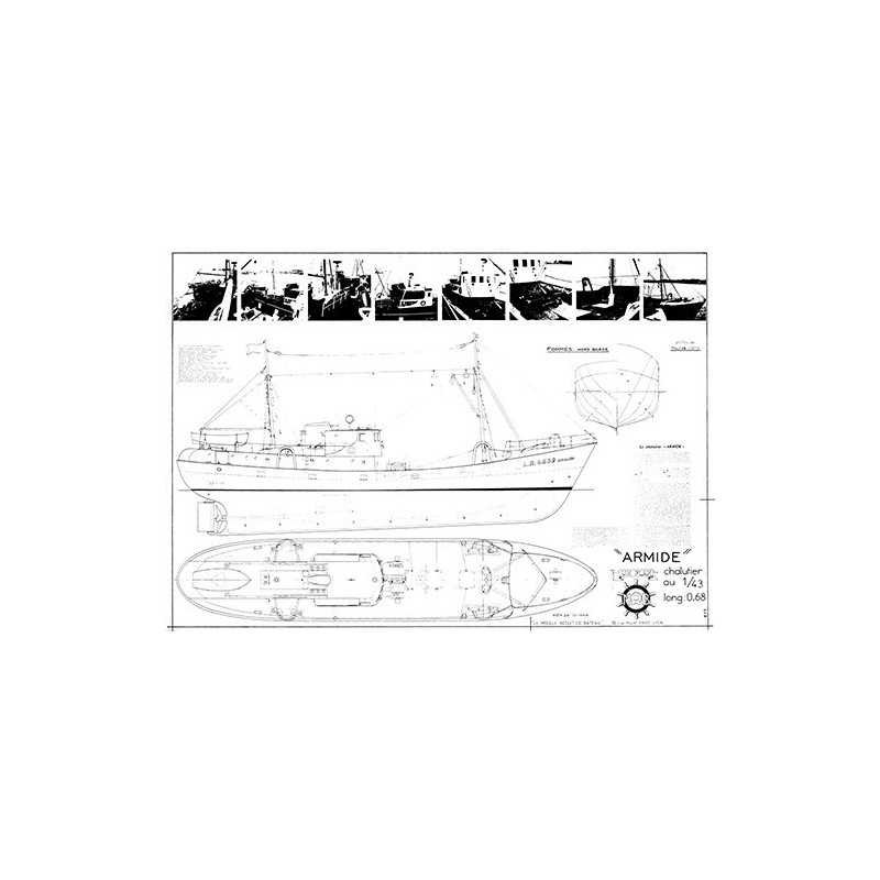 Plan du bateau Armide