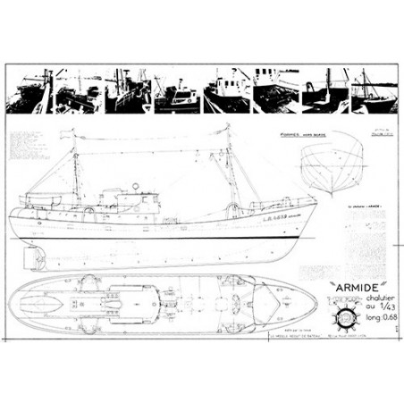 Plan du bateau Armide