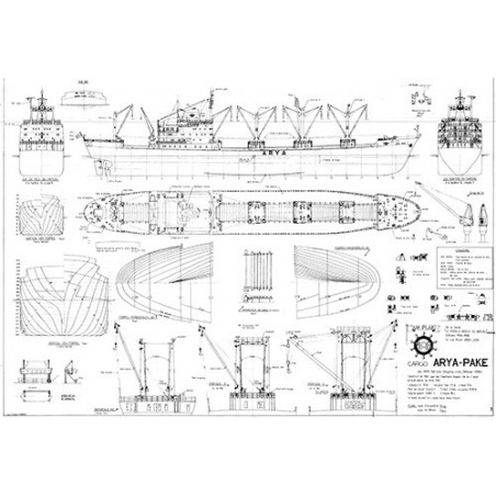 Plan du bateau Arya Pake