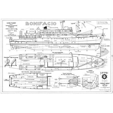 Plan du bateau Bonifacio