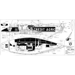 Plan du bateau Crédit Agricole