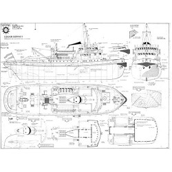 Plan du bateau Edgard Bonnet