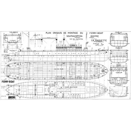 Plan du bateau Ferry Boat