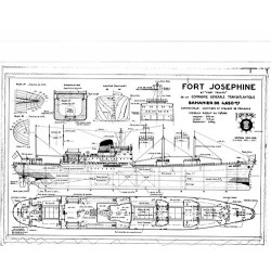 Plan du bateau Fort Joséphine