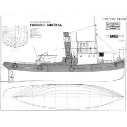 Plan du bateau Frédéric Mistral