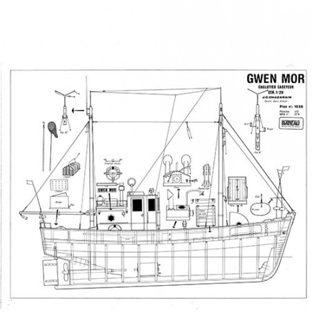 Plan du bateau Gwenmor