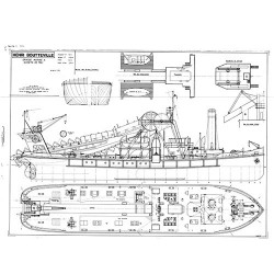 Plan du bateau Henri Boutteville